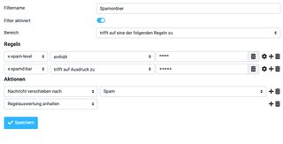 Mailfilter im Roundcube Webmailer